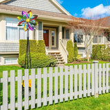 69" Metal Wind Spinners Outdoor with Plant Rack,3 Legs Colorful Windmill for Yard, Kinetic Yard Art, Waterproof Large Wind Sculptures for Garden Backyard Outdoor Decor Lawn Ornaments for Outside