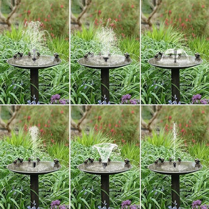 Biling 5.5W Solar Fountain for Bird Bath, Garden Pond, Fish Tank & 8W Solar Pond Aerator with 4400 mAh Battery Backup for Fish Pond Stock Tank Aquarium
