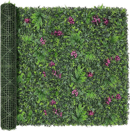 Greenery Grass Wall Boxwood Plant Roll: 80"x120"(67 SQFT) with UV Resistant Green Leaves Faux for Interior Wall, Greenery Backdrop,Garden and Indoor Outdoor Plant Panel Covering Privacy