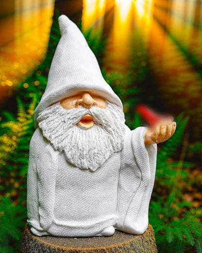 Leverse Funny Gnomes, 5.9in Pipe Naughty Gnomes Garden Statue Decor for Home Outdoor Patio Lawn Yard Halloween Christmas Housewarming Easter Gift