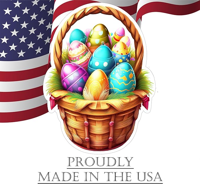 Happy Easter Classic Yard Sign Home Decor Lawn Decoration With Stakes Easter Basket