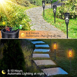 Toodour Solar Lights Outdoor, 6 Pack Solar Torch Lights with Flickering Flame, IP65 Waterproof Yard Lights Landscape Decoration Lighting for Outside Garden Lawn Pathway Patio Decorations