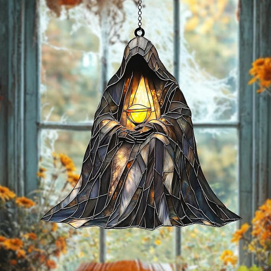 Halloween Ghost Man Acrylic Suncatcher Sun Catchers Indoor Windown Suncatchers for Windows Hanging Christmas Suncatchers Window Decor Outdoor Suncatcher