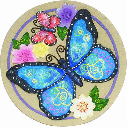 Spoontiques - Garden Décor - Butterfly Stepping Stone - Decorative Stone for Garden