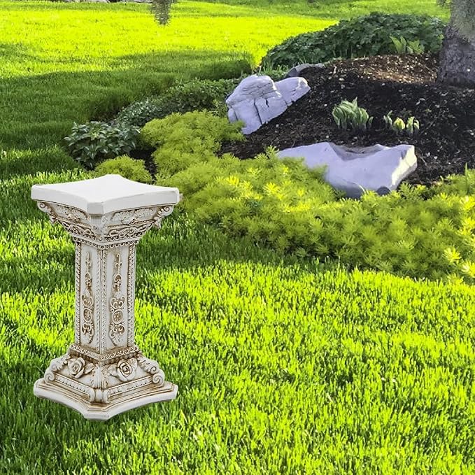 Roman Pillar Statue Sculpture Garden Pedestal Decorative Roman Column Statue Figurine for Party Indoor Outdoor Decoration