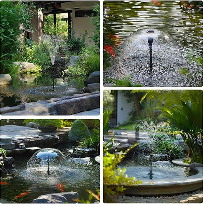 NFESOLAR All-in-one Pond Filter Fountain Kit, 660 GPH Submersible Water Pump with 3-Layer Filtration, UV Clarifier for Outdoor Ponds Up to 2000 Gallon, Fish Tank, Pool, Garden Waterscape N2390