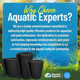 Aquatic Experts Classic Koi Pond Filter Pad COARSE – Bulk Roll Pond Filter Media, Rigid Ultra-Durable Latex Coated Fish Pond Filter Material US (12" x 12 Feet, Coarse (Black))