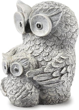 Roman Garden - Owl and Baby Statue, 8" H, Pudgy Pals Collection, Resin and Dolomite, Decorative, Garden Gift, Home Outdoor Decor, Durable, Long Lasting