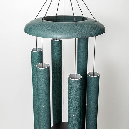 Corinthian Bells by Wind River - 60 inch Green Wind Chime for Patio, Backyard, Garden, and Outdoor Decor (Aluminum Chime) Made in The USA