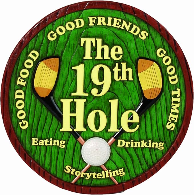 Spoontiques - Garden Décor - Golf Stepping Stone - Decorative Stone for Garden