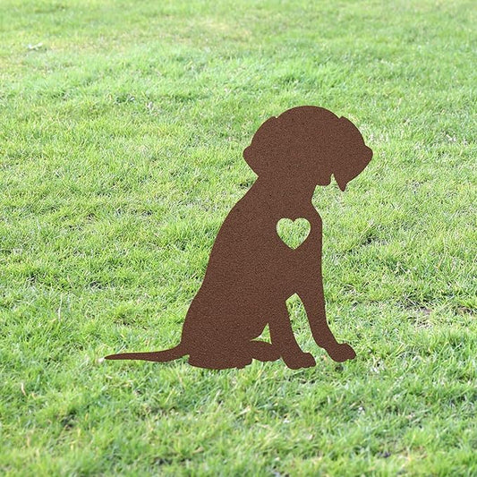 Personalized Beagle Garden Statue Stake,Custom Beagle Outdoor Yard Art Decor,Memorial Remembrance Sculpture,Outdoor Statue for Yard Garden Porch Lawn Grassland Park Farm Flowerpot Decor.