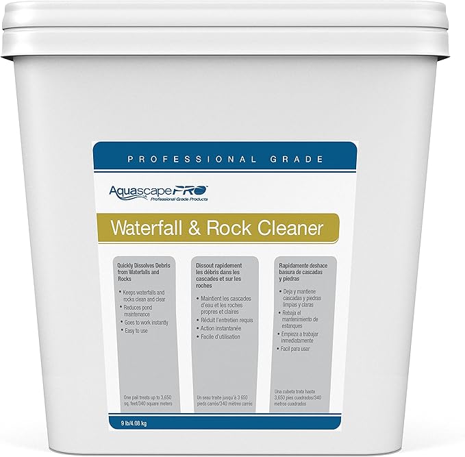 Aquascape 30413 AquascapePRO Waterfall and Rock Cleaner Dry Treatment for Pond Water Feature Waterfall Stream, 9 lbs