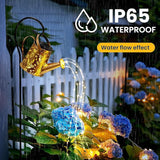 Solar Lights Outdoor Garden Decor, Solar Lanterns Watering Can Lights Gardening Gifts for Mom Women Grandma Birthday, Hanging Lights Outdoor Decoration for Yard Porch Patio Backyard