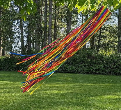 Madrona Brands Rainbow Ribbon Windsock | Durable Outdoor Hanging Decoration | Yard, Garden, Patio, Deck and More | 48-Inch11