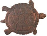 Turtle Stepping Stone Cast Iron Outdoor Yard and Garden Decor Bronze