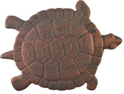 Turtle Stepping Stone Cast Iron Outdoor Yard and Garden Decor Bronze