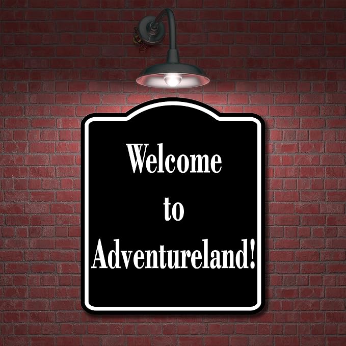 We Travel Not To Escape Life Adventurer BLACK Aluminium Composite Sign 8.5''x10''