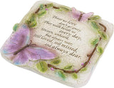 MyGift Memorial Garden Stone Sympathy Verse Hanging Wall Decor, Remembrance Stepping Stone