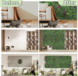 Greenery Grass Wall Boxwood Plant Roll: 80"x120"(67 SQFT) with UV Resistant Green Leaves Faux for Interior Wall, Greenery Backdrop,Garden and Indoor Outdoor Plant Panel Covering Privacy