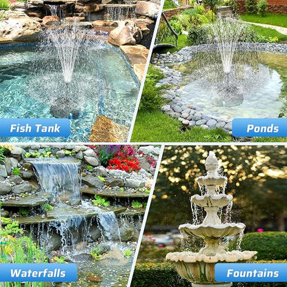 Antfraer Pond Filter Fountain Pump Kits with UV Clarifier, Pond Filter Box with 40W 660GPH Submersible Pump, KOI Pond Filter for Outdoor Ponds Garden Fountain Waterfall Aquarium Koi Pond