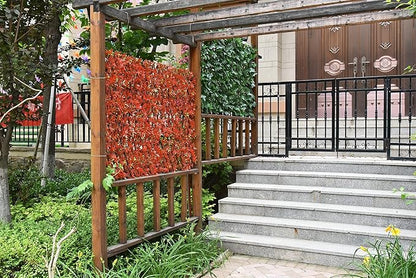 GLANT Expandable Fence Privacy Screen for Balcony Patio Outdoor,Decorative Faux Ivy Fencing Panel,Artificial Hedges (Single Sided Leaves) (1, Green-Ivy)