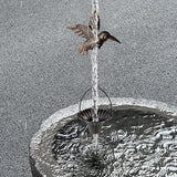 Lotus Rain Chain, 6.5FT Rain Chain Gutters, Adjustable Rain Catcher Chain with 10 Cups, Rain Chain Downspouts for Outdoor Gutter (Hummingbird)