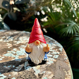 Middle Finger Gnome Mini 3.5in,Double Bird Gnome - Naughty Funny Outdoor Decoration for Yard Patio Lawn Ornament and Home Decor,Fairy Garden