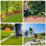 IKAYAS 4x5x15 Inch Orange Small Marking Flags, 100 Pack - Lawn, Garden, Survey, Yard Markers, Irrigation, Landscape Flags