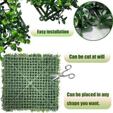 Artificial Boxwood Roll Panels: 40"x 140"(39.2 SQFT) UV-Anti Faux Ivy Leaves Grass Wall for Patio Balcony Privacy, Garden, Backyard Greenery Wall Backdrop and Fence Decor