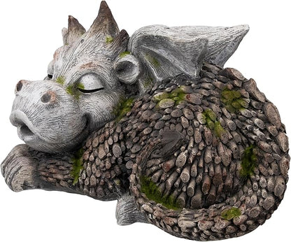 Northlight Sleeping Dragon Outdoor Garden Statue - 14.25"