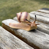 2pcs Snail Figurine Toy Mini Animal Figures for Fairy Garden, Mushrooms, Micro Landscape Decor(Mixed Color)