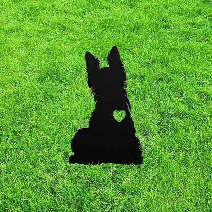 Custom Scottie Yard Art Statue Stake,Custom Scottish Terrier Outdoor Garden Decor,Memorial Remembrance Sculpture for Yard Garden Porch Lawn Grassland Park Farm Flowerpot Decor.