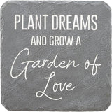 Pavilion – Garden of Love – 7.75” Indoor Outdoor Weatherproof Decorative Garden Stepping Stone Housewarming Gift