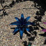 Mini Metal Agave - Garden Art (Blue)