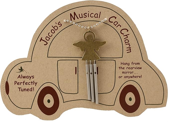 Jacob's Musical Car Charm, Angel, Mini Wind Chime