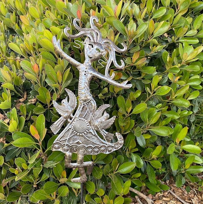 Garden Stake, Decorative Home Decor, Bloom Your own Way, Fall Metal Plant Stake - Outdoor Garden Yard Decor, Ornament Patio Marker 10" X 17"