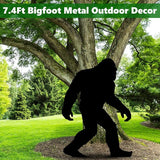 7.4ft Bigfoot Metal Outdoor Decor Big Foot Sasquatch Gifts for Men/Dad/Women, Chimpanzees Silhouette Statues for Yard Art, Garden, Patio, Backyard, Forests, Lawn Decorations(Regular Style)