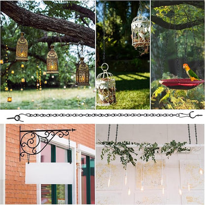 VRSS Hanging Chains for Hanging Planter Basket Bird Feeder Lanterns Ornaments Wind Chimes Billboards DIY Crafts (9.5 inch 6pcs)
