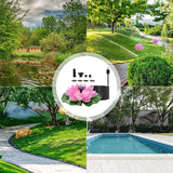 Solar Water Fountain - Garden Decor Solar Bird Fountain,Led Powered Ponds, Led Pond Pump Bird Bath, Lily Outdoor Ponds with 8 Nozzles, Water Pump for Outside Pond and Backyard