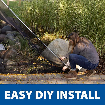The Pond Guy PondShelter Cover Net, Outdoor Water Garden Enclosure, Mesh Debris Barrier for Leaves, Twigs & Sticks, Protect Koi & Fish from Predators 11' x 16'