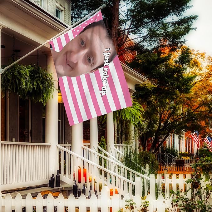 2x3 Ft Decorative Daniel Flag Larson Double Stitched with 2 Brass Grommets for Indoor Outdoor, Wall Hanging Tapestry College Dorm Room Decoration (I Just Roke Up)