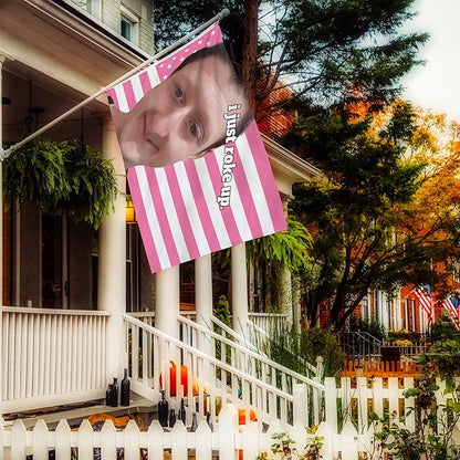 2x3 Ft Decorative Daniel Flag Larson Double Stitched with 2 Brass Grommets for Indoor Outdoor, Wall Hanging Tapestry College Dorm Room Decoration (I Just Roke Up)