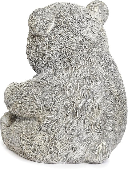 Roman Garden - Bear with Honey Statue, 7.75" H, Pudgy Pals Collection, Resin and Dolomite, Decorative, Garden Gift, Home Outdoor Decor, Durable, Long Lasting