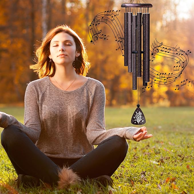ZANIION Christian Gifts for Women Wind Chime 32" - I AM A Child of GOD Present - Birthday, Inspirational, Catholic, Religious, Christ, Spiritual, and Baptism Confirmation Gift for Girls Wind Bell