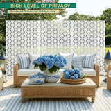 72" H×47" W Metal Privacy Screen Outdoor Privacy Screen Freestanding, Outdoor Privacy Screens and Panels for Patio Lawn Deck(Consists of 3 Panels)