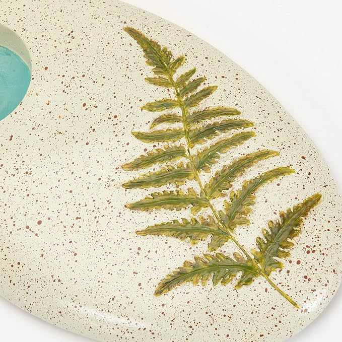 Bits and Pieces - Butterfly Puddler Garden Stone - Lawn Decoration Puddle Painted Water Holder