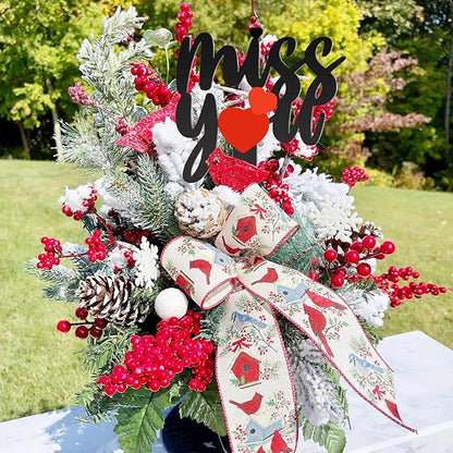 13.8 X 7.9 Inches Large Cemetery Decorations for Grave, Miss You Memorial Grave Markers, Metal Memorial Remembrance Stake, Grave Markers for Human Cemetery, Garden Yard Grave Site Outdoor Stake Marker