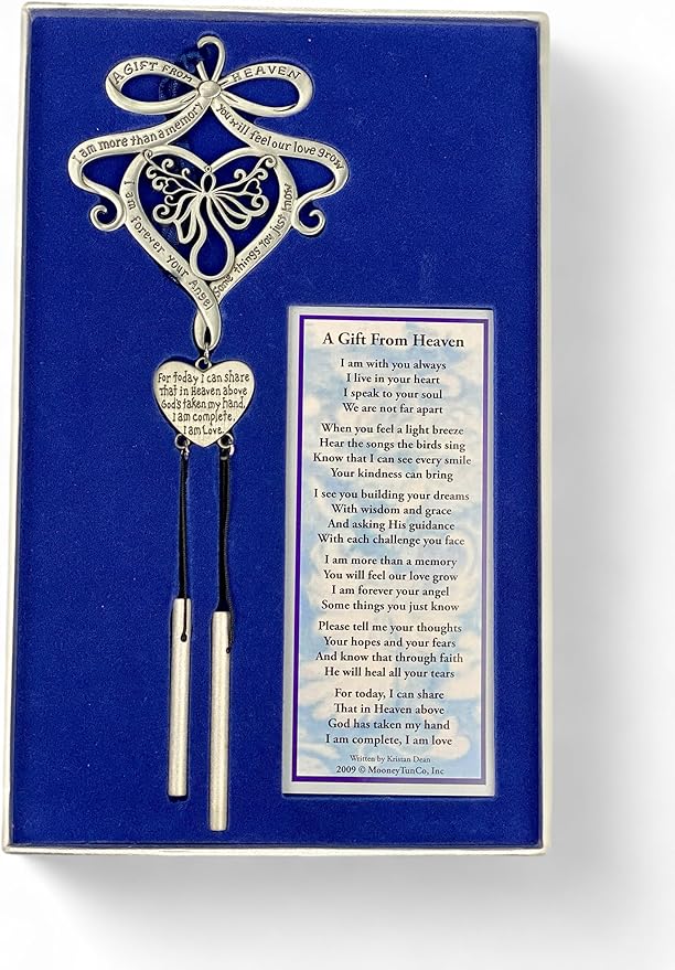 A Gift from Heaven Windchime Reminds us of a Loved One Passed- Every Breeze Reminds us of Spouses,Parents, Children, Pets Who Have Passed & This Chime is Their Way of Hugging Us from Beyond 8X 2 x 5