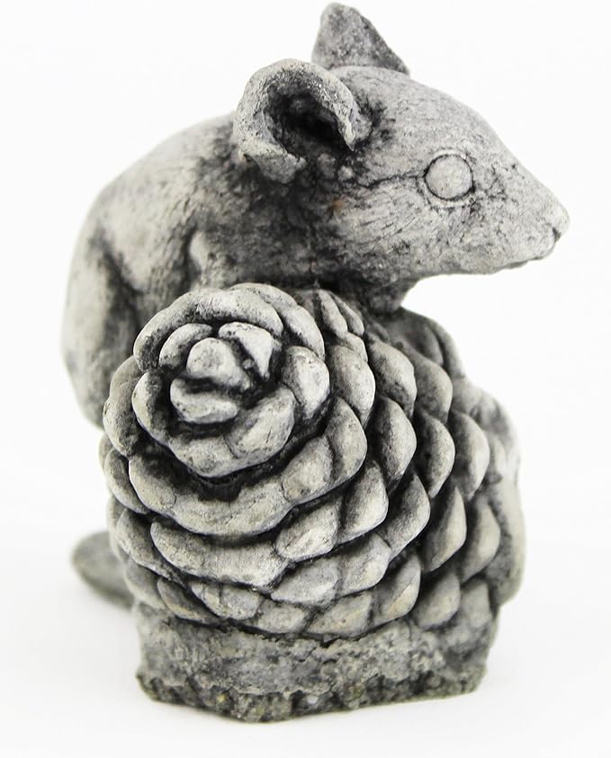 Mini Mouse Garden Statue Cement Figure Concrete Sculpture Mouse Cast Stone Figurines