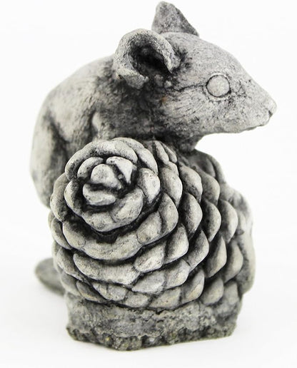 Mini Mouse Garden Statue Cement Figure Concrete Sculpture Mouse Cast Stone Figurines